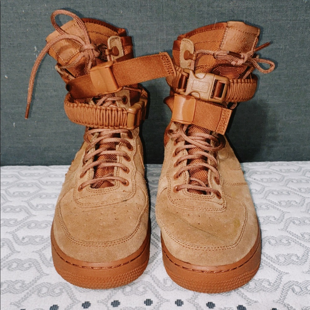 nike orange high top sneakers